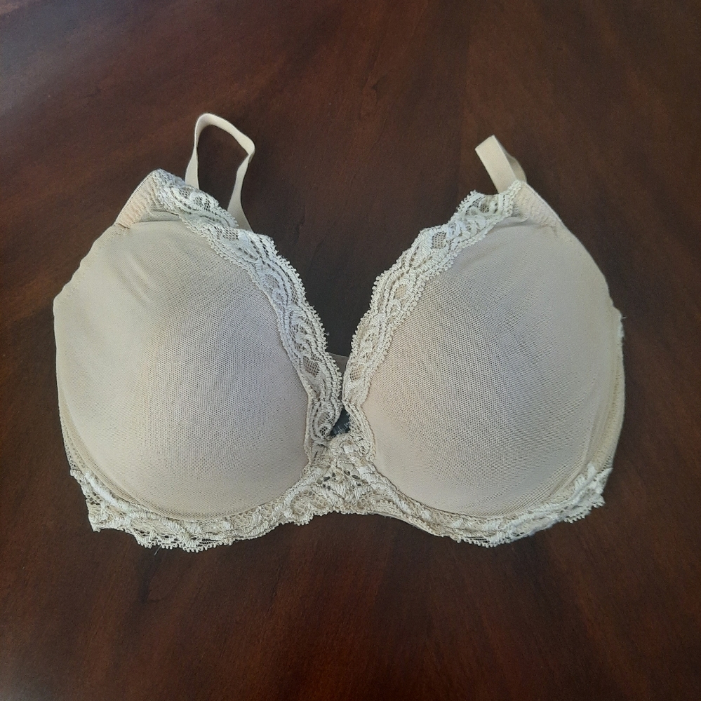 Natori 32DDD Feathers Contour Plunge Bra